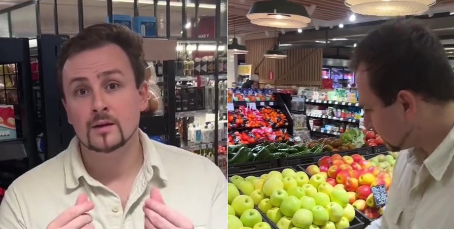 Чоловік у супермаркеті