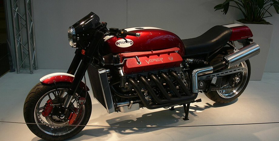 Мотоцикл, Millyard Viper V10, Dodge Viper, Авто, Автомобили, Фото, Видео, Рекорд, Рекорд скорости