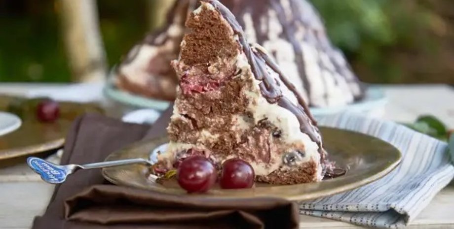 Торт "Панчо" з вишнями, торт панчо вишні, торт панчо рецепт, торт панчо з вишнями