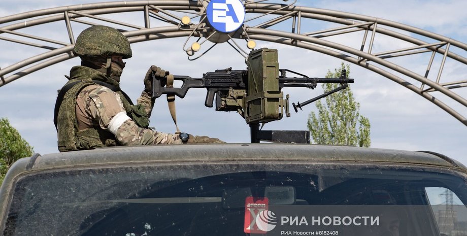 Российский солдат на ЗАЭС