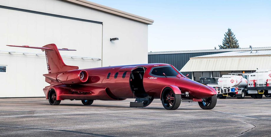 Лимузин Limojet, автомобиль Limojet, самолет Learjet, продажа авто, необычные автомобили