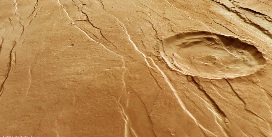 Марс, поверхня, хребти, фото