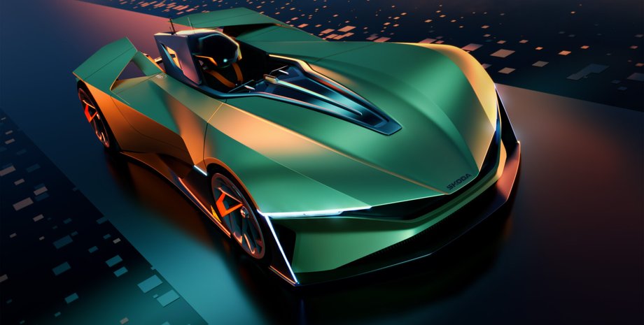 Skoda Vision Gran Turismo, Gran Turismo, спорткар Skoda, Skoda vision GT