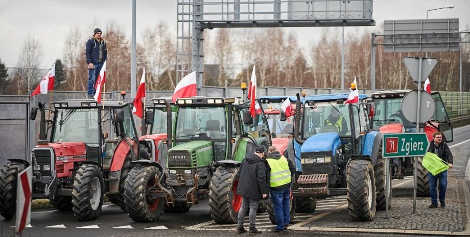 блокирование границы Польши, польские фермеры