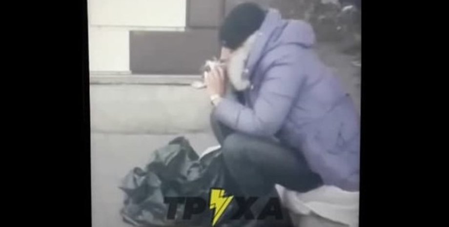 Женщина в Полтаве съела голубя