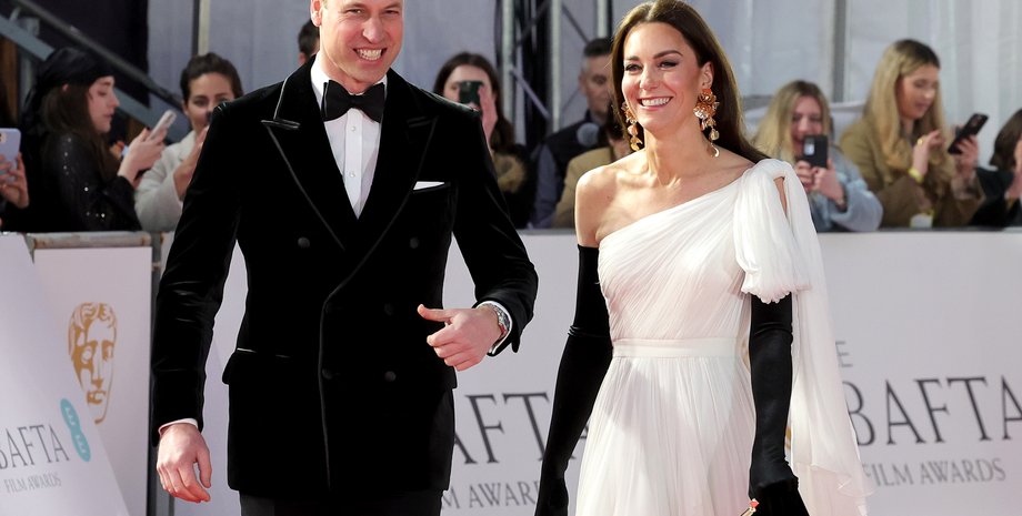 Кейт Миддлтон и принц Уильям, бафта 2025, BAFTA церемония, принцесса уэльская, королевская семья британии