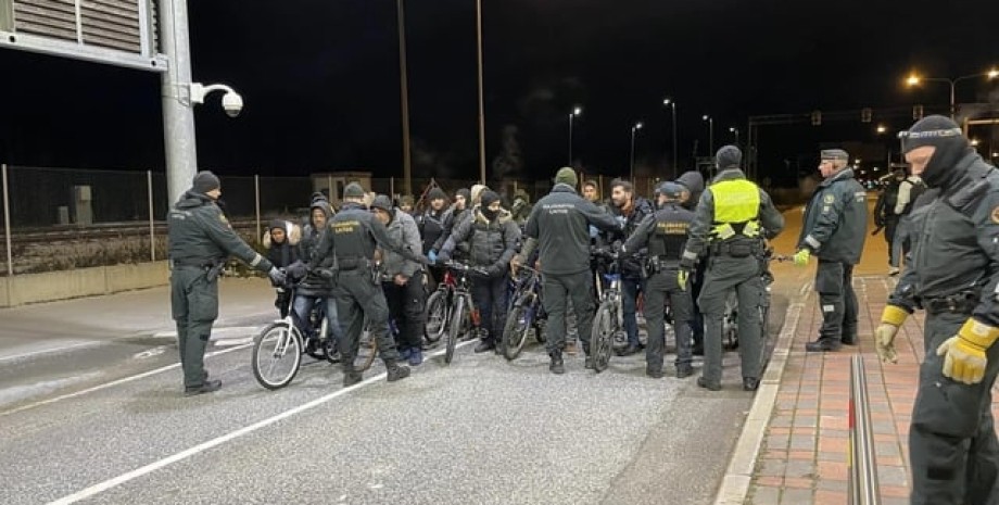 Финляндия, попытка перехода границы на велосипедах, нелегальные мигранты, РФ