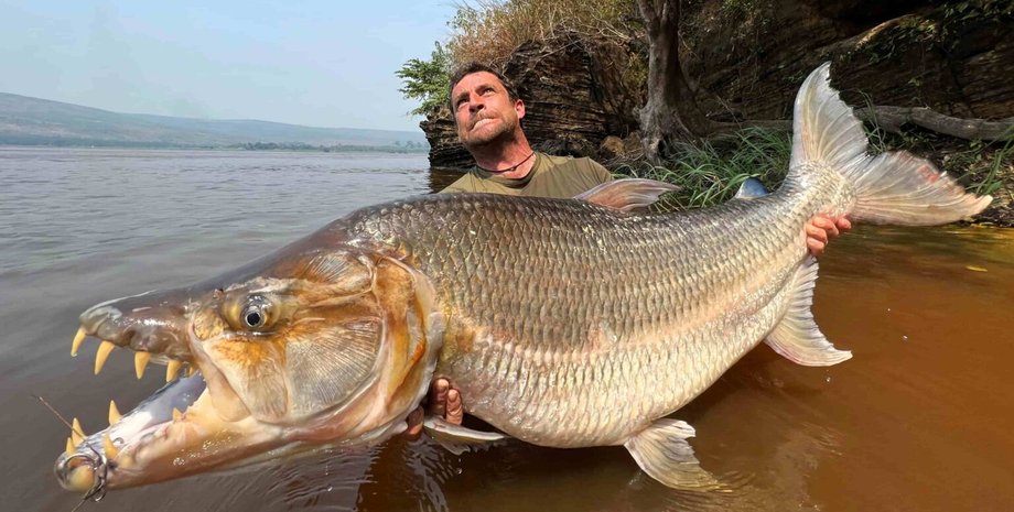 Рыбак из Великобритании, огромная рыба, речной монстр, самая большая рыба, как поймать большую рыбу, невероятный улов