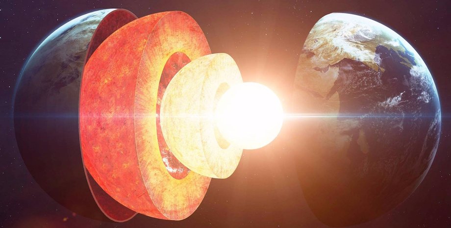 структура Земли, кора, мантия, ядро, фото