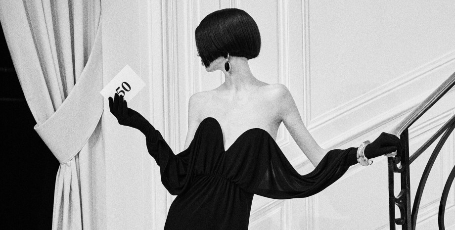 Черное платье, Saint Laurent, коллекция