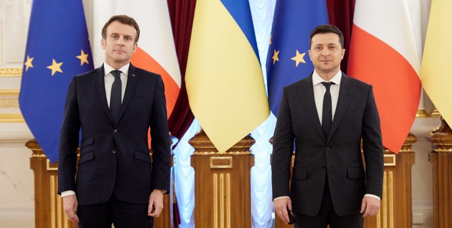 Макрон Зеленский