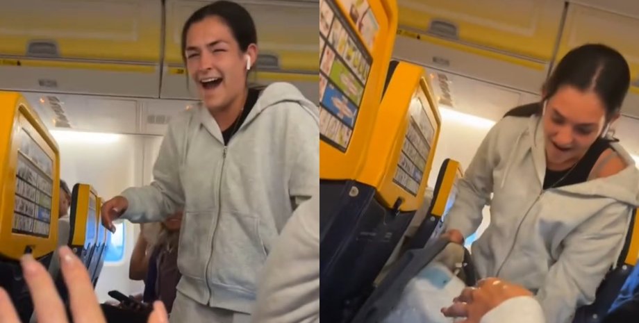 Пассажирка самолета намокла в салоне самолета после жесткой посадки