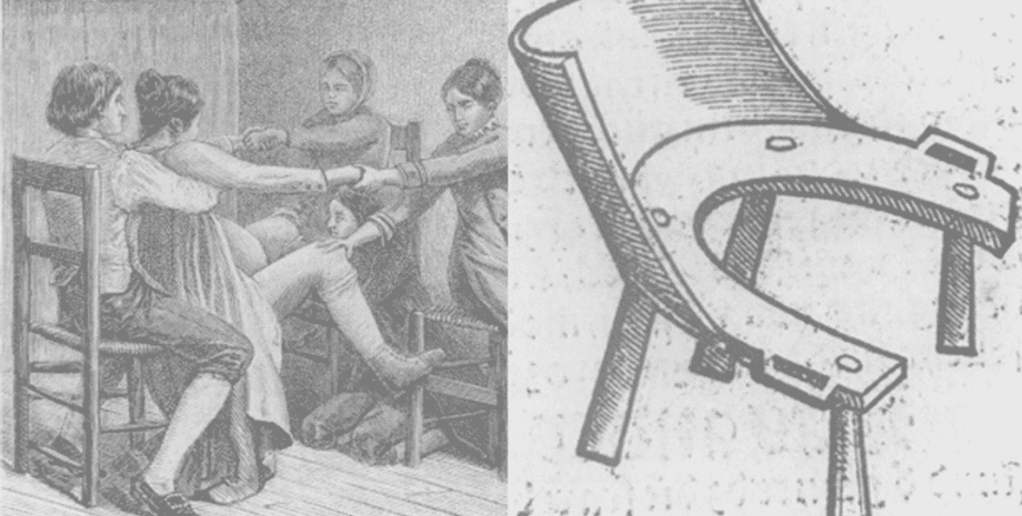 дівчата, пологи, стілець, малюнок, фото