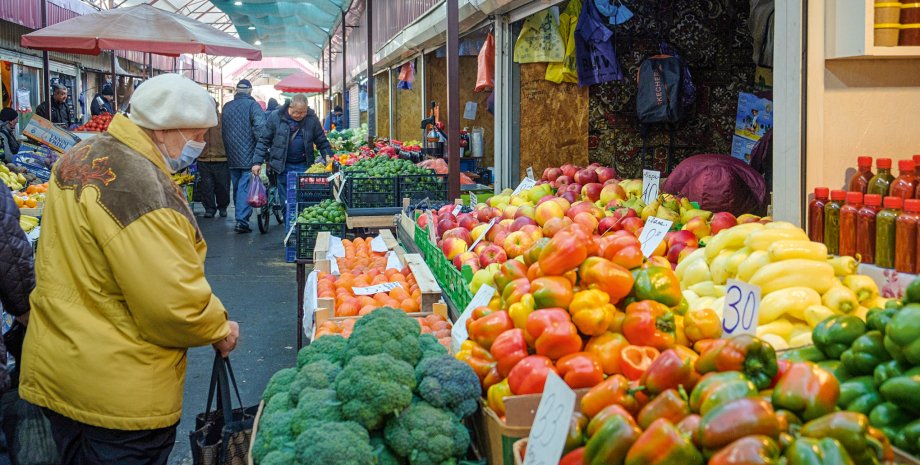 Рынок, овощи, фрукты