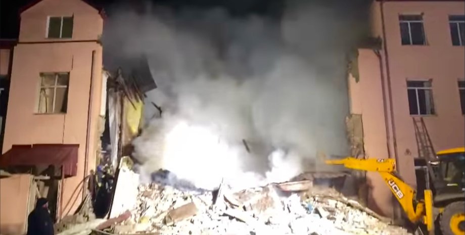 школа, обломки, дым, ВС РФ