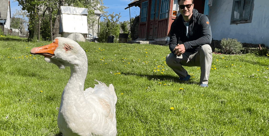 Найстаріша гуска України, гуска Ґаґа, домашня тварина, Орест Зуб, блогер, мандрівник, застала Радянський союз