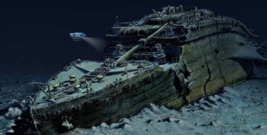 Титанк, дно, подводный аппарат, атлантический океан