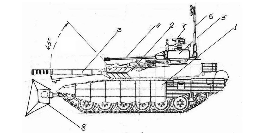 танк РФ креслення