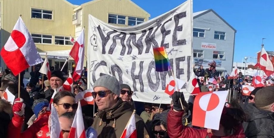 острів Гренландія мітинг за незалежність від США