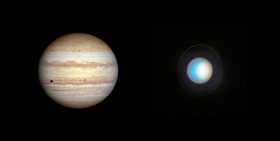 Юпитер, Уран, планеты