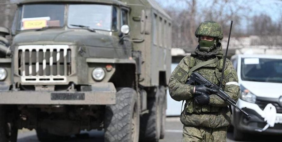 Российский военный ВС РФ, военный, Белгородская область, блокпост, Россия, Грайворон, РФ, фото