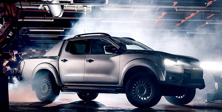 электромобиль EBRO, Nissan Navara, пикап Nissan, электромобиль Nissan