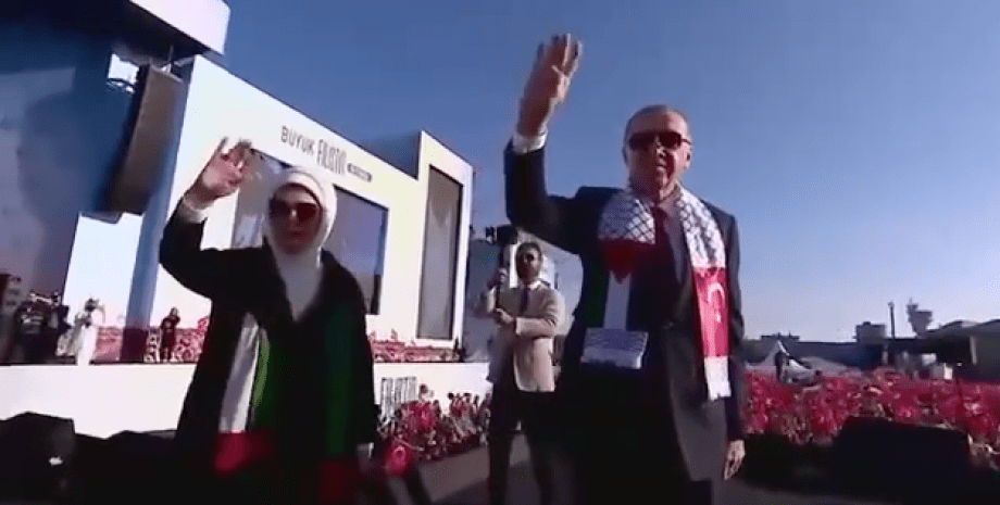 мітинг на підтримку Палестини, Стамбул, Ізраїль, президент Туреччини Реджеп Ердоган
