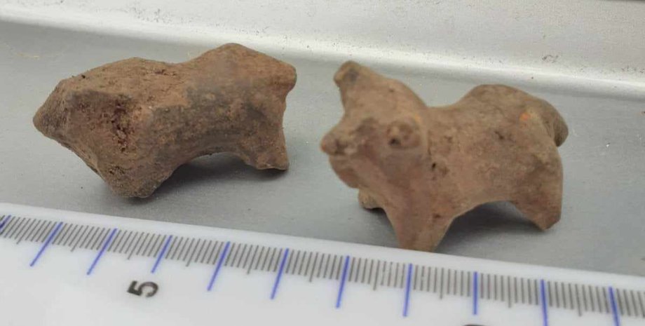 Україна, фігурки, археологи, археологія, Галич, Крилос, знахідка