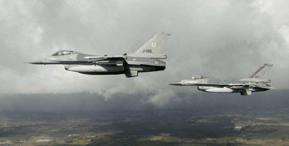 Самолеты F-16, истребители, борта