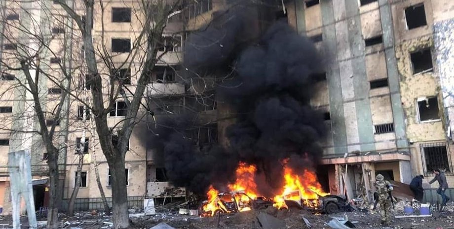 святошино, обстрел, обломки снаряда