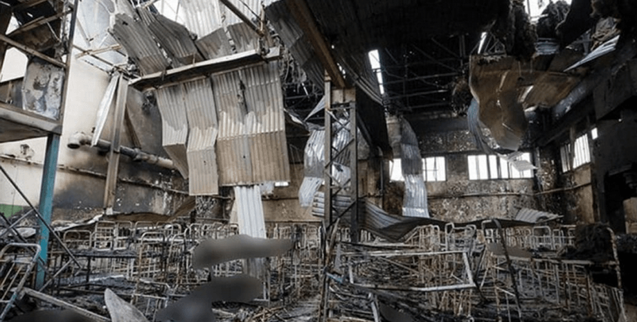 теракт в Еленовке, разрушено здание колонии в Еленовке