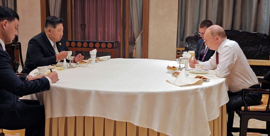 ким чен Ин і Володимир Путін