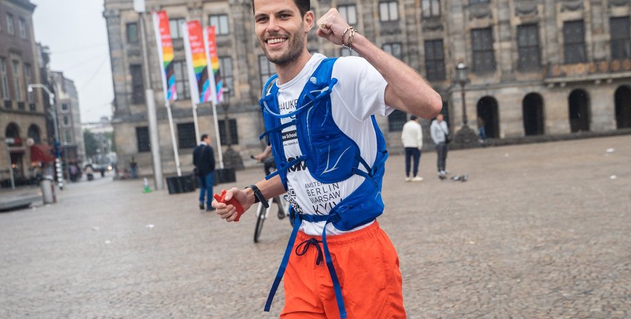 Марафонец, ультрамарафонец, Боас Крахтвейк, Нидерланды, Амстердам