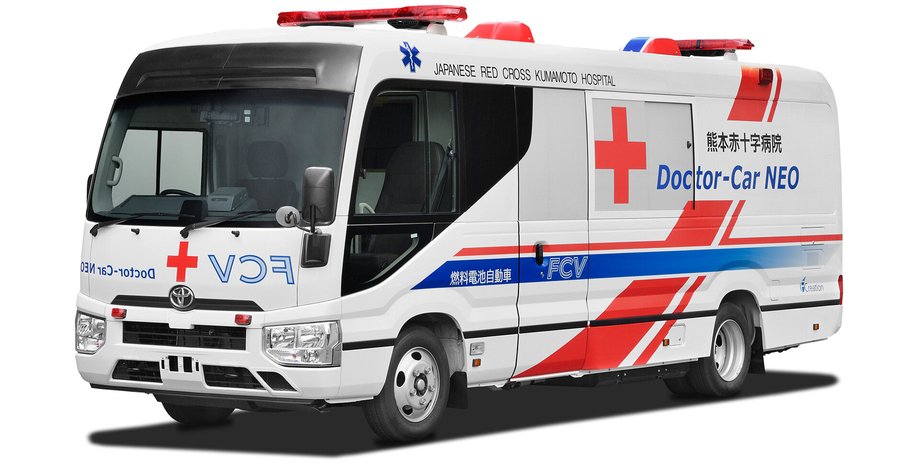 Toyota, фургон, водородомобиль, санитарный водородный фургон Toyota