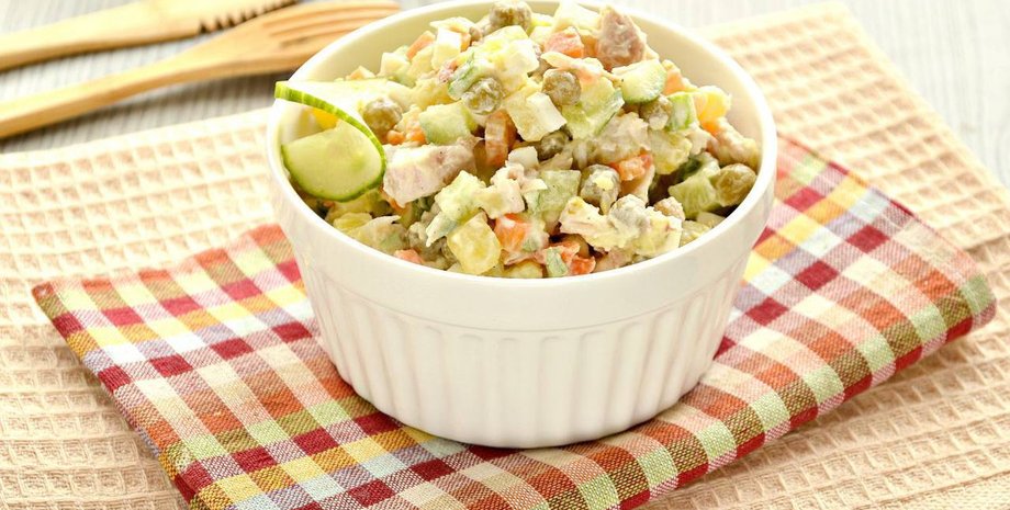 салат Оливье, фейк, запрет оливье, оливье в Украине, новогодний салат