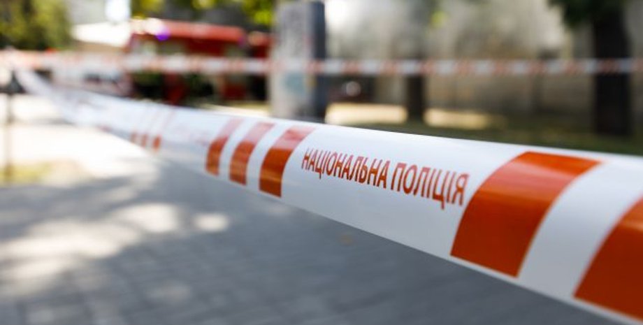 Лента Нацполиции на месте преступления