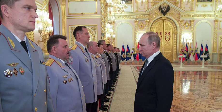 Володимир Путін, вище командування РФ, російські генерали, Росія, війна