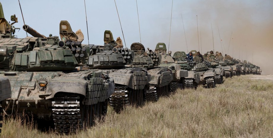 танки, поле, небо, война, россия, рф