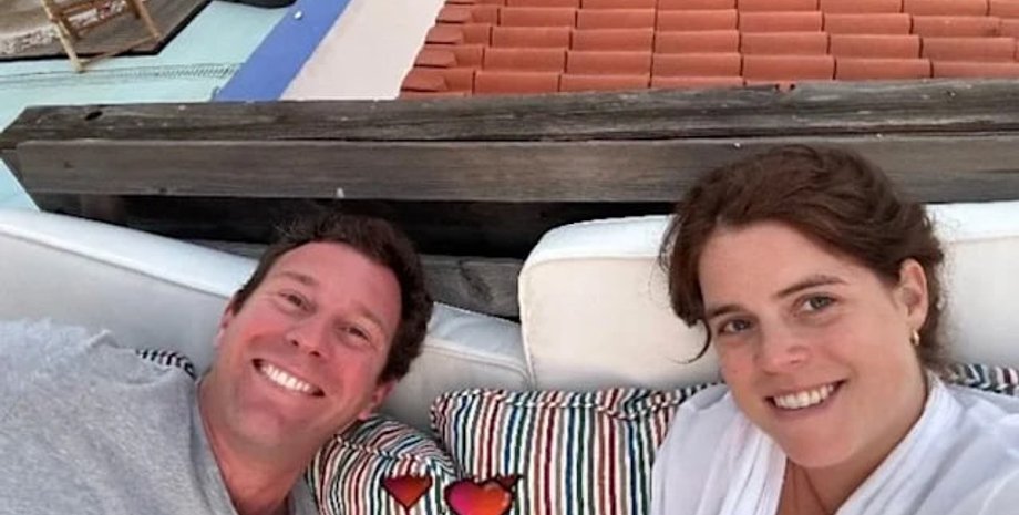 Джек Бруксбэнк и принцесса Евгения, семья