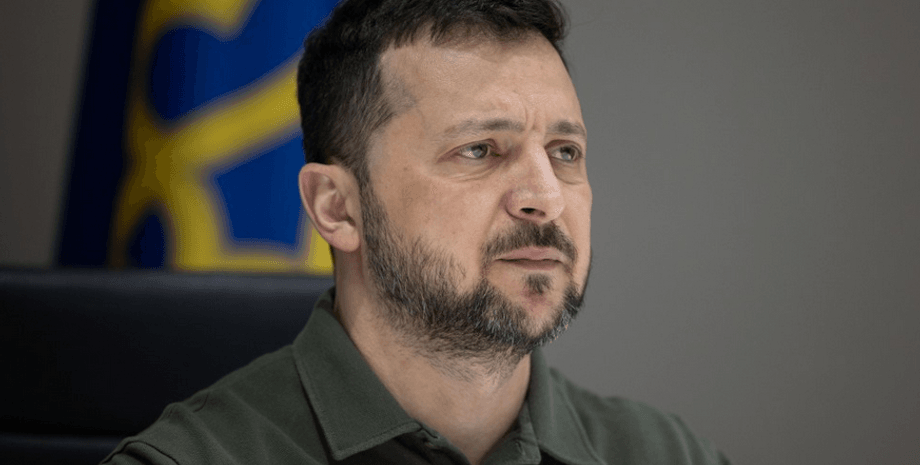 Владимир Зеленский, президент Украины, флаг Украины, флаг Украины