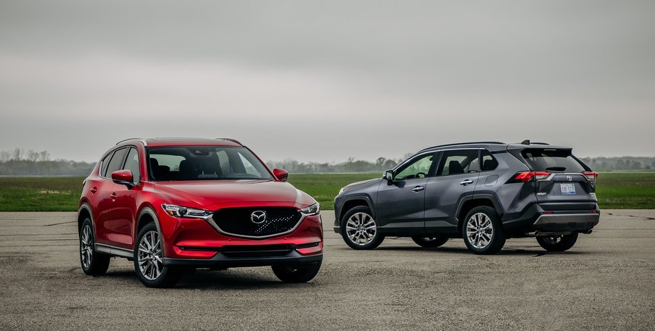 mazda cx5 toyota rav4, лучшие кроссоверы, кроссоверы с пробегом, б/у кроссоверы