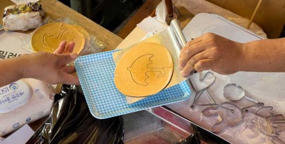 печенье из игры в кальмара, корейское печенье, печенье далгона, далгона