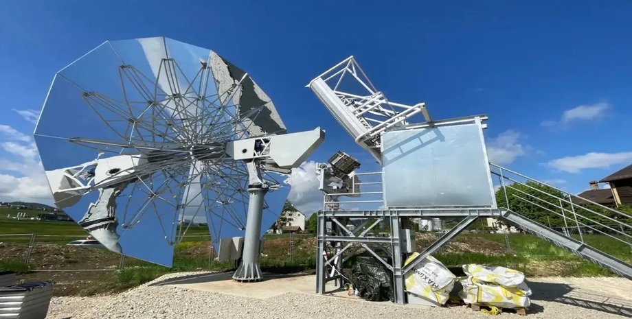 Сонячна піч для переробки сталі