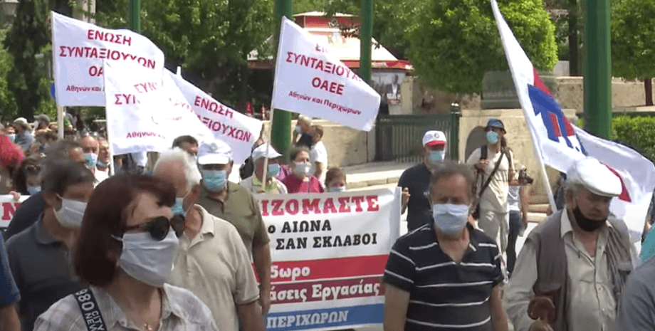 Греция, забастовка, афины, протесты