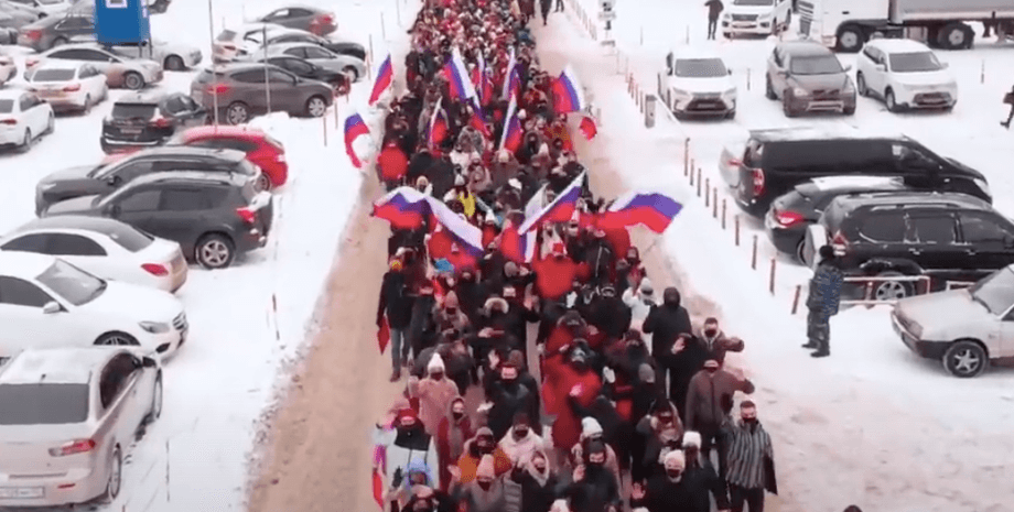 владимир путин, акция, флешмоб в поддержку путина, 2021, сима-ленд, сотрудники