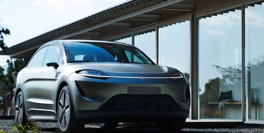 Sony Vision-S 02, электромобиль Sony, новый Sony Vision-S 02, кроссовер Sony Vision-S 02, автомобиль Sony
