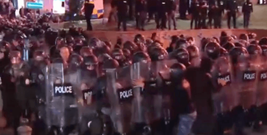 протесты в Грузии, спецназовцы Грузии, полиция Грузии, Грузия, Грузия