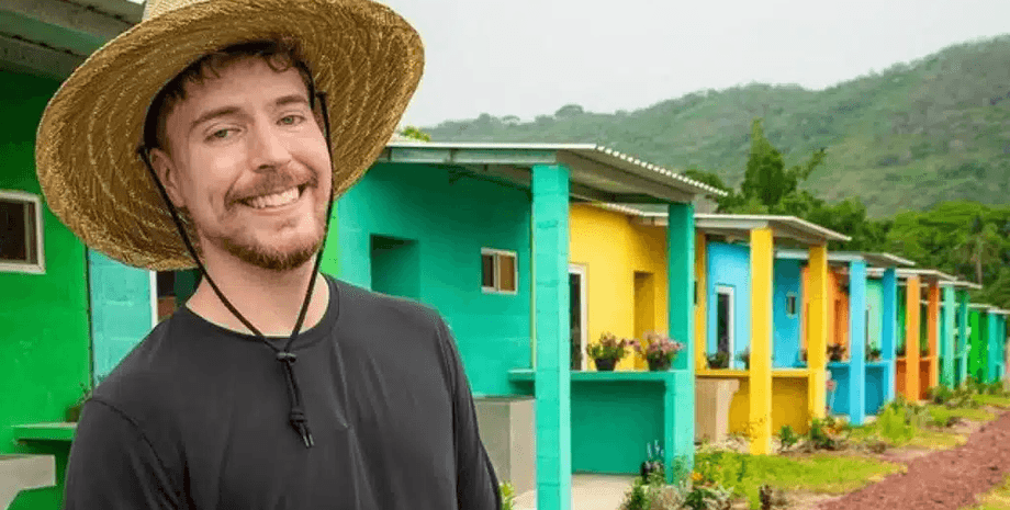 MrBeast, блогер построил 100 домов, популярный блогер, благотворительность, неожиданный подарок, дом, жилье для бедных,