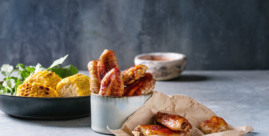 Острые крылышки, курица, рецепт куриных крылышек, рецепт курицы