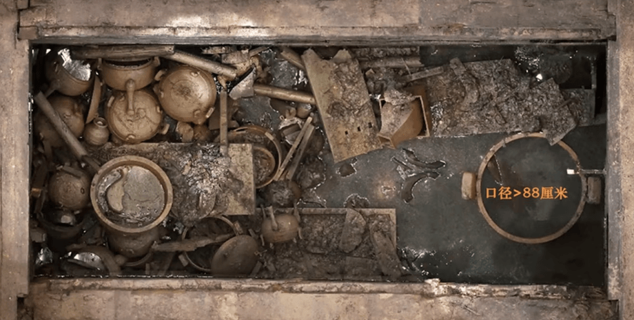 Давня китайська гробниця, Імператор держави Чу, Археологічна знахідка, 2200-річна гробниця, Історія Китаю, Культурні реліквії, Бронзові ритуальні посудини